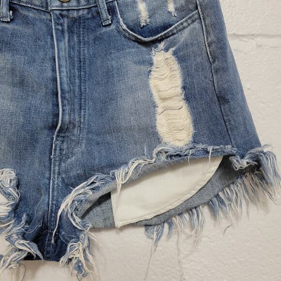 Mumu Blue Jean Shorts 28 - Picture 6 of 11